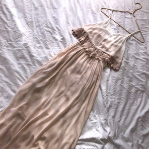 Japna Light Pink Maxi Dress